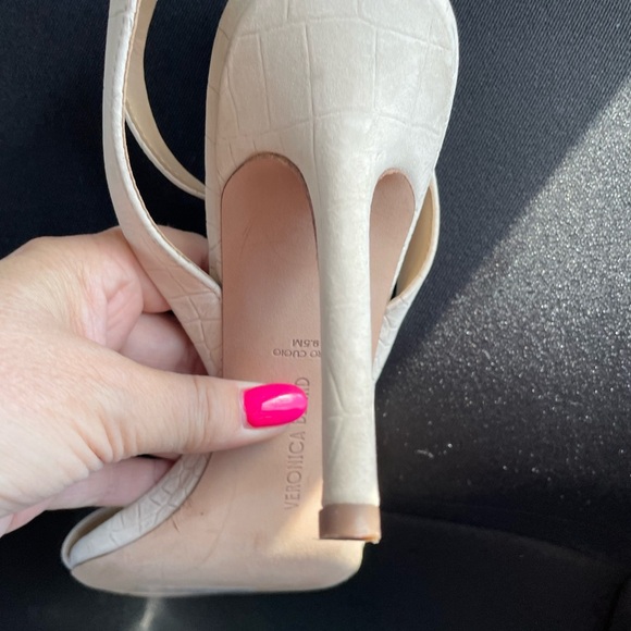 Veronica Beard Cream Ankle Strap Heels 9.5 - Picture 10 of 12